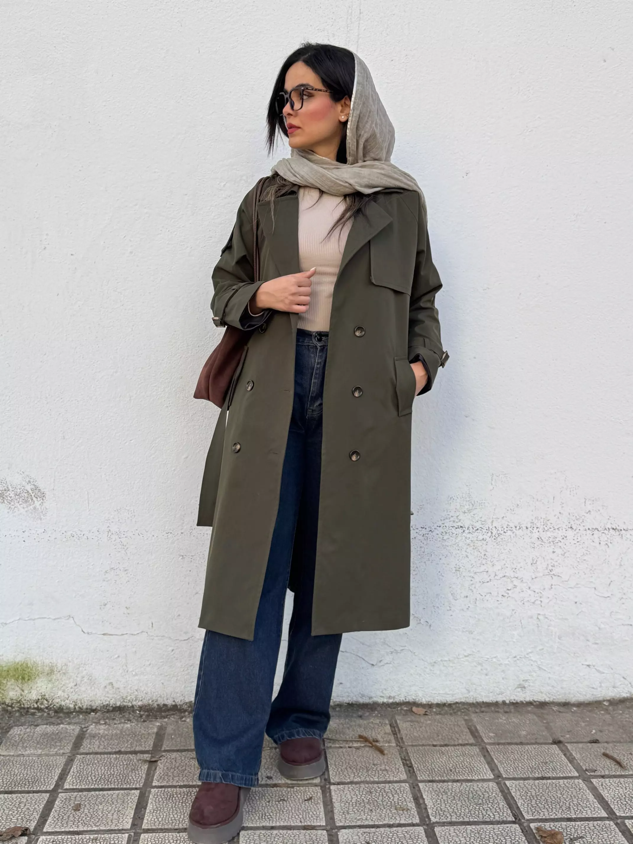 ترنچ کت بارانی آستردار شیدا